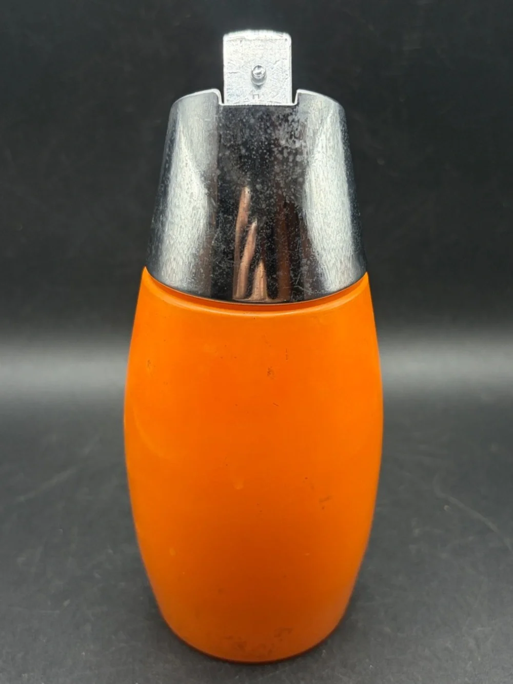 Gemco Westinghouse Orange Retro MCM Vintage Glass Metal Sugar Shaker Kitchenware